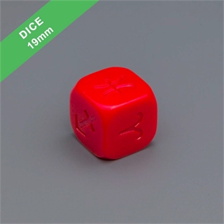 19mm Red Engraved Dice